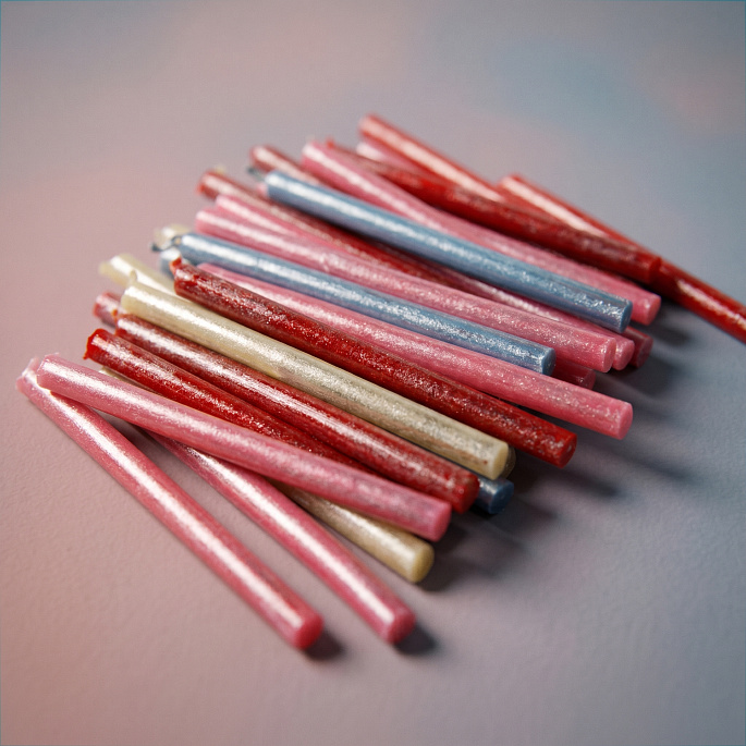 картинка Набор восковых свечей Candles to go Pink (Свечи с собой), 40 шт. от магазина NOFILTERS