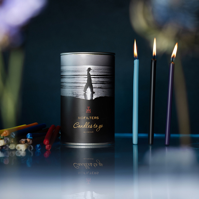 картинка Набор восковых свечей Candles to go (Свечи с собой), 40 шт. от магазина NOFILTERS