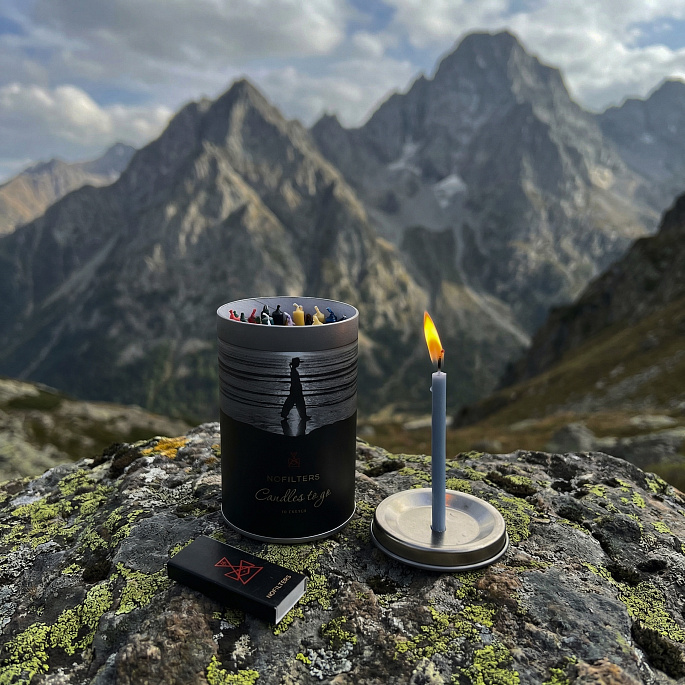 картинка Набор восковых свечей Candles to go (Свечи с собой), 40 шт. от магазина NOFILTERS