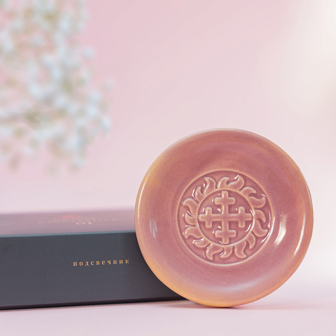 картинка Подсвечник. Серия 01. Розовый кварц 