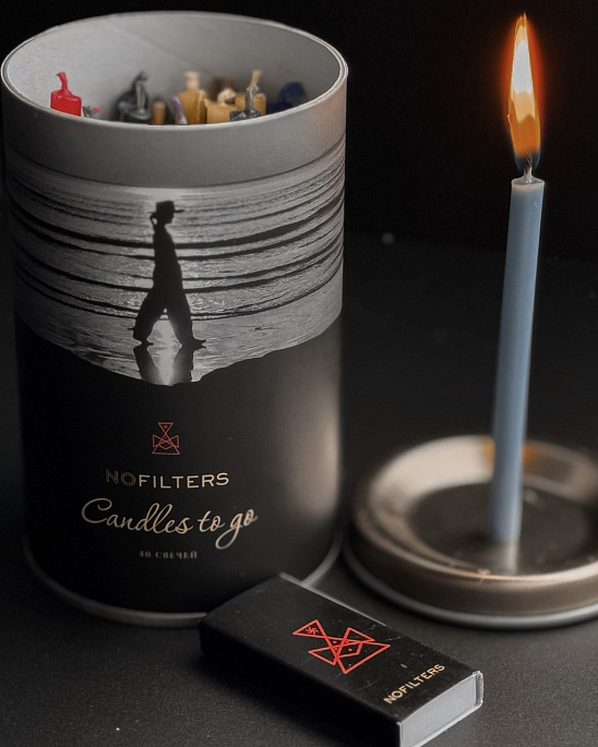 картинка Набор восковых свечей Candles to go (Свечи с собой), 40 шт. от магазина NOFILTERS
