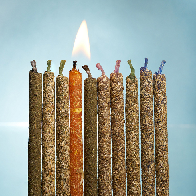 картинка Набор свечей 1 ЛИНИЯ. GREY (Деньги) 