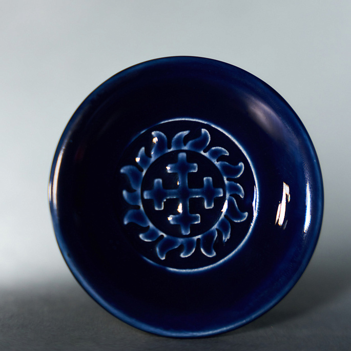 картинка Подсвечник СANDELESTICK HEART OF MARA (Сердце Мары), Индиго 