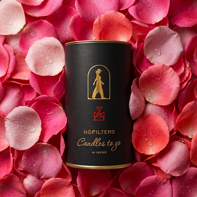 картинка Набор восковых свечей Candles to go Pink (Свечи с собой), 40 шт. от магазина NOFILTERS