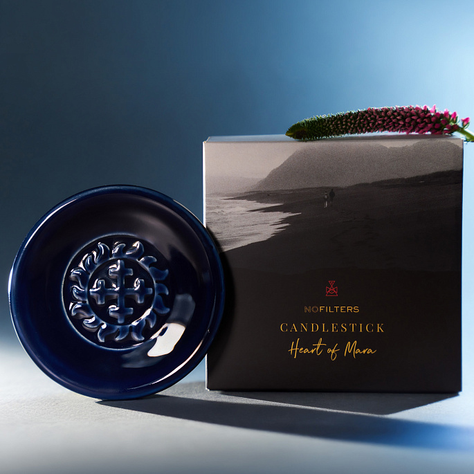 картинка Подсвечник СANDELESTICK HEART OF MARA (Сердце Мары), Индиго 